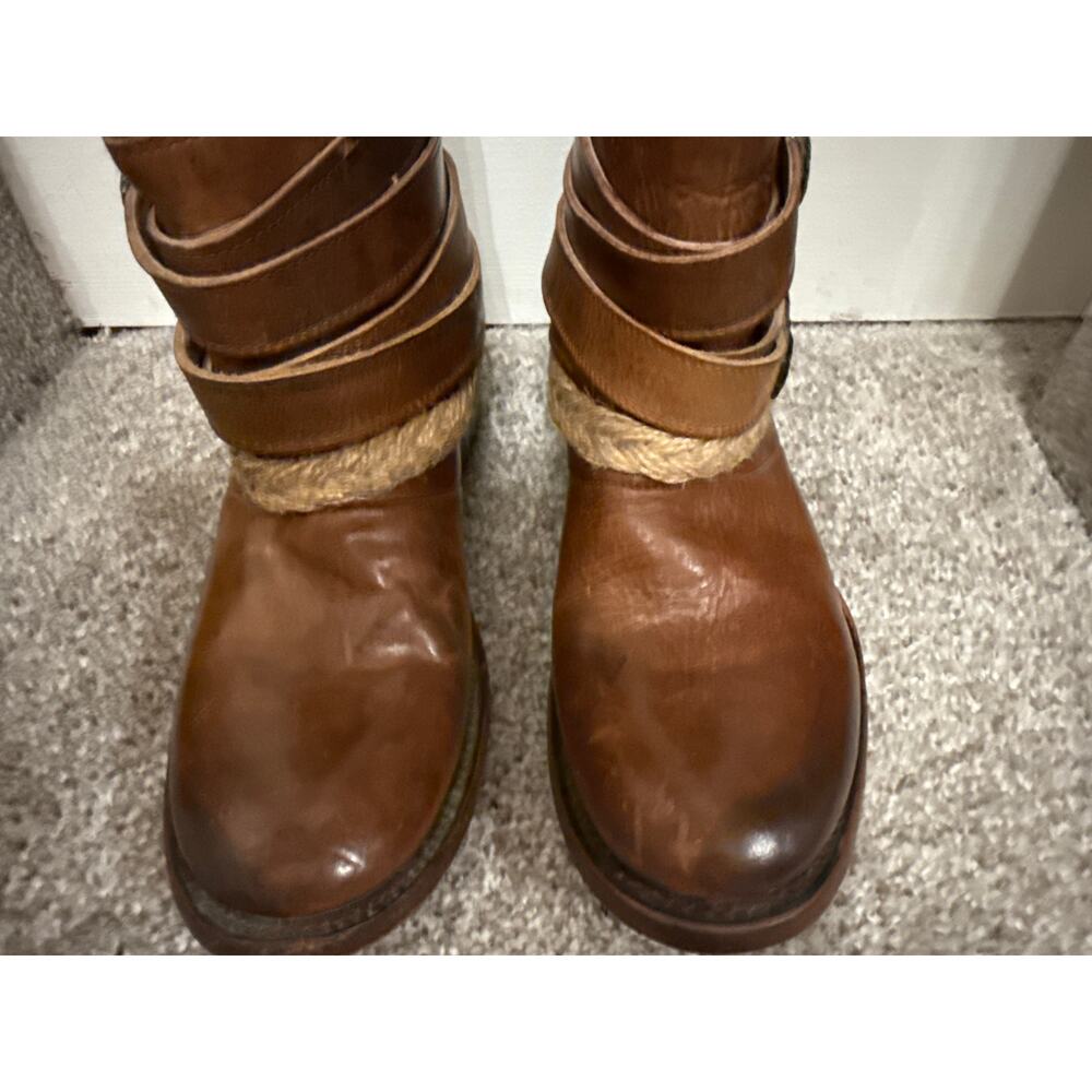 Freebird by Steven Brown Leather Buckle Boots - Picture 4 of 11